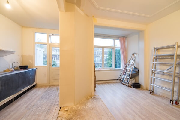 Afwerking van de schouw is voltooid. 